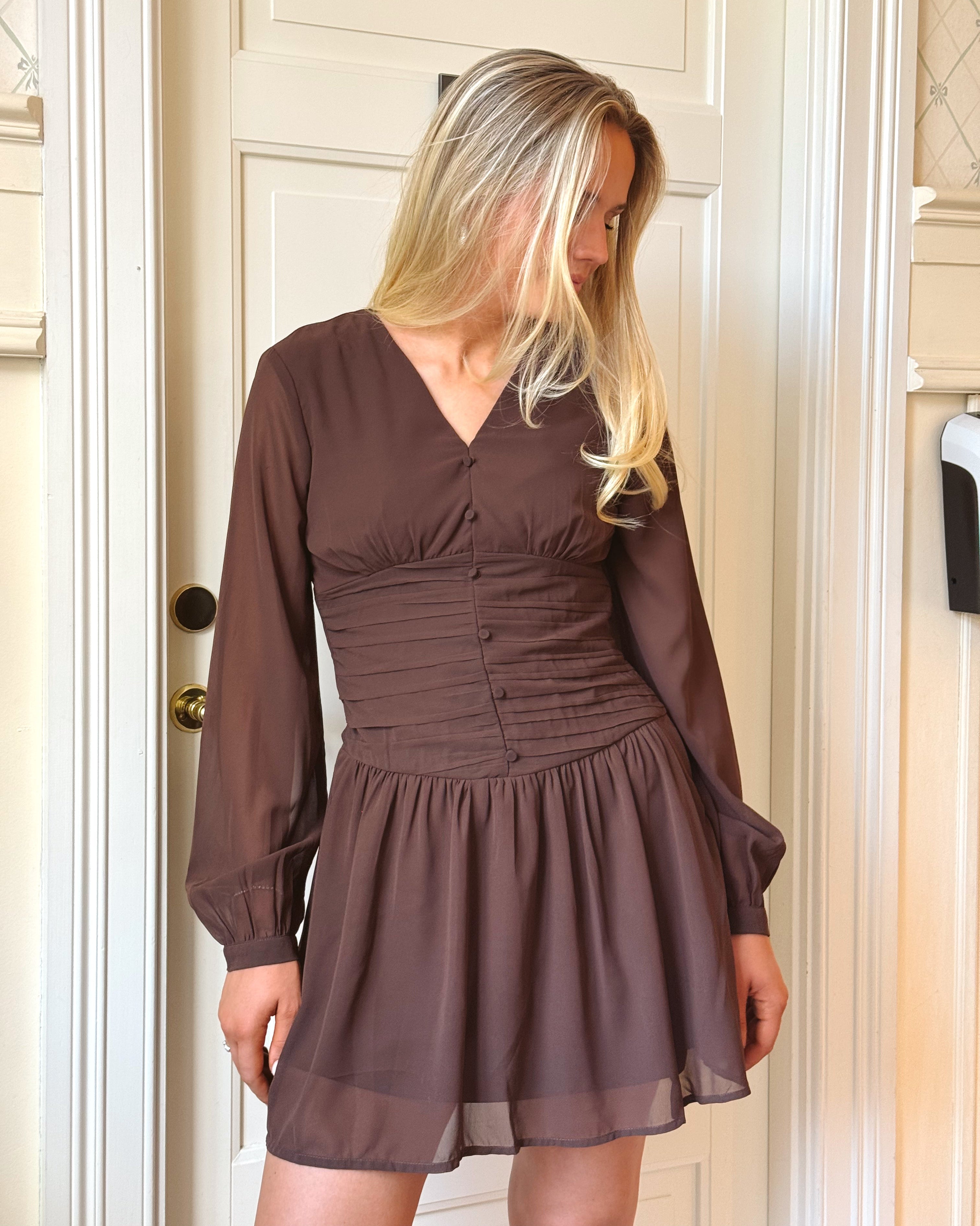 PCMINNA Short Dress - Hot Fudge